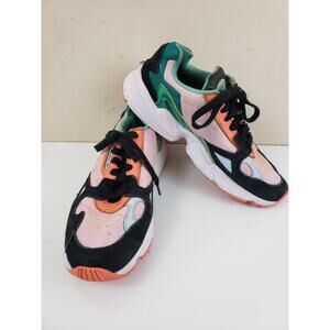 ADIDAS FALCON EF2306 WOMEN'S SHOES SIZE 9 CLEAR PINK AREO GREEN CASUAL